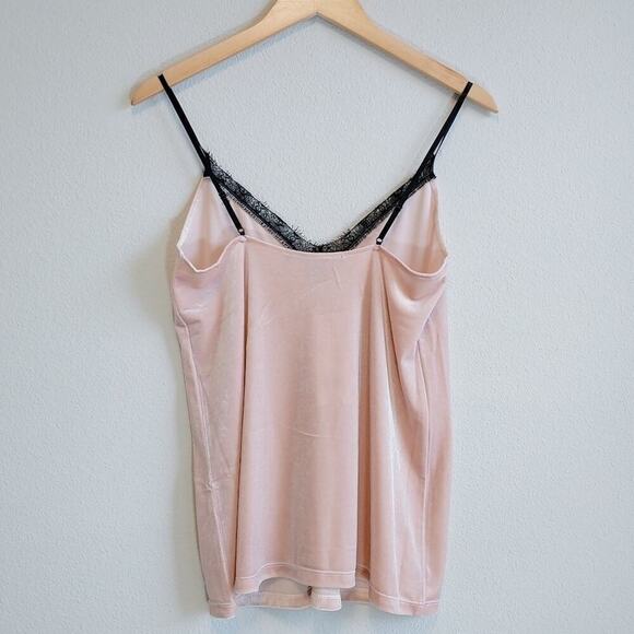 French Connection Women's Pink Aurore Velvet Camisole Sz 2 Fairycore Romantic - Picture 3 of 8
